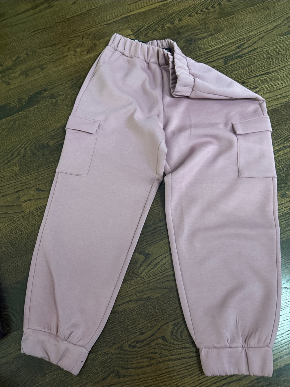 Express Cargo Joggers in Dusty Pink large stretchy pants - Picture 3 of 3